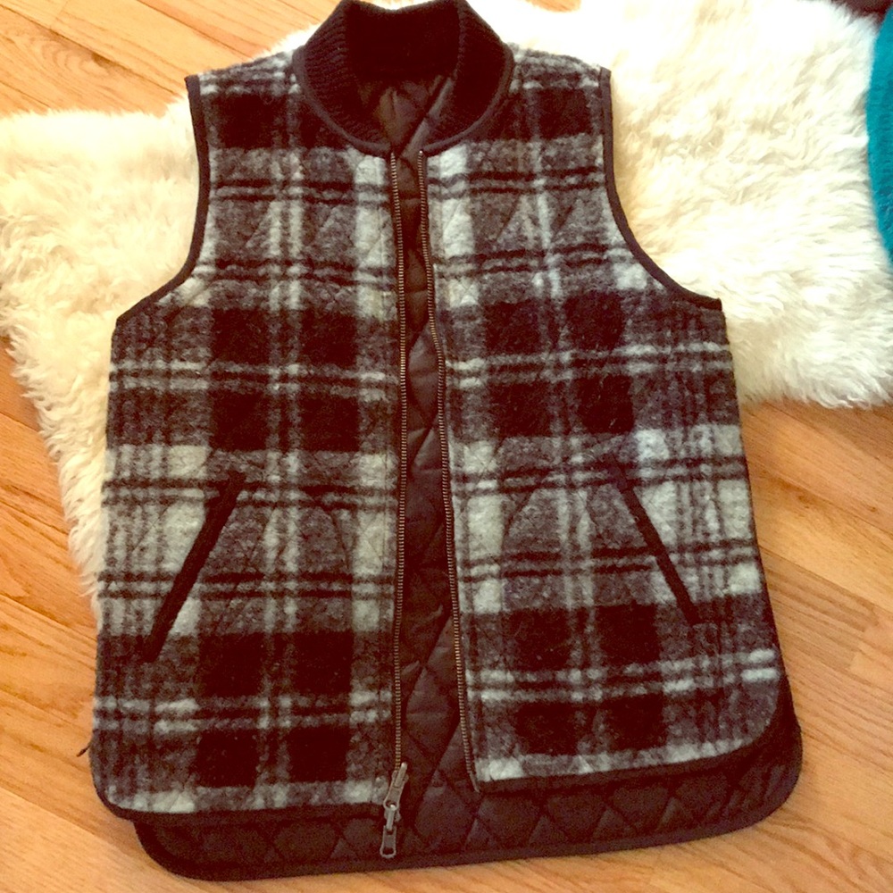 Madewell Reversible Vest in Copeland Plaid